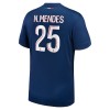 Maillot de Supporter Paris Saint-Germain Nuno Mendes 25 Domicile 2024-25 Pour Homme